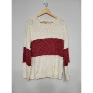 Knox Rose‎ Color Block Faux Mohair Pullover Sweater Women's Large